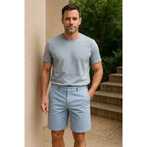 Greg Norman for Tasso Elba Golf Shorts Men’s 38 Light Blue Performance‎